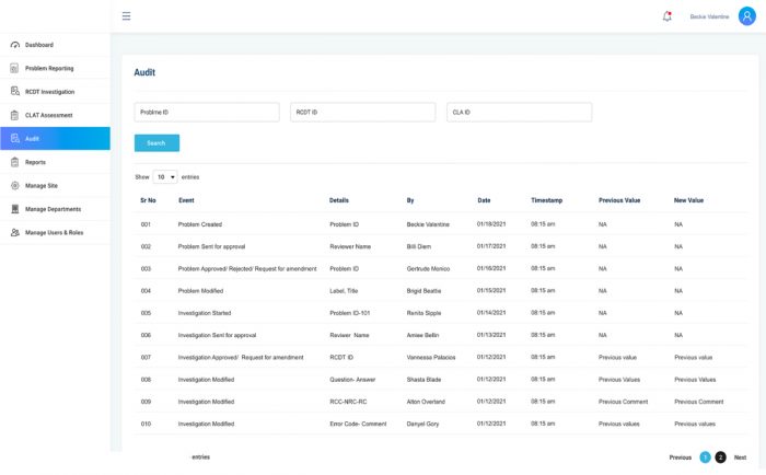 Human Error Investigation Software Development for Pharma Industry